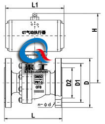 襯氟氣動(dòng)球閥配GT執行器 
